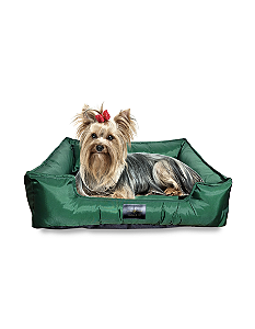 Cama Pet- M- Impermeável- Nylon- Verde Musgo- Tradicional