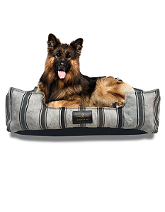 Cama Pet- XG- Impermeável- Malaga- Branco Listrado