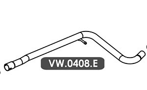 ESCAPE TUBO INTERMEDIÁRIO VW0408E