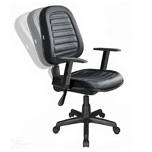 Cadeira Giratória Executiva Alta Diretorzinho C/ Braços Reguláveis - NR-17 - 32996
