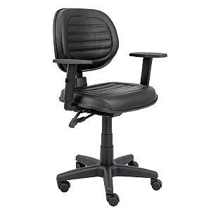 Cadeira Giratória Executiva Baixa Costurada Back System Ergonômica (NR-17) - 31008 - Casa das Cadeiras Goiânia