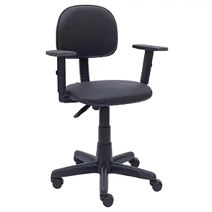 Cadeira Giratória Secretária Com Braços - 31106 - Casa das Cadeiras Goiânia