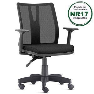 Cadeira Giratória Addit Diretor em Tela - NR-17 - 33000 (ÚLTIMA UNIDADE)