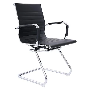 Cadeira Fixa Esteirinha Preta - 30401 - Casa das Cadeiras Goiânia