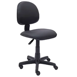 Cadeira Giratória Executiva Baixa Lisa Sem Braços - 31000 - Casa das Cadeiras Goiânia