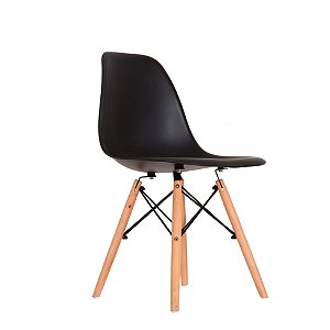 Cadeira Charles Eames Eiffel - Preta - 42390 - Casa das Cadeiras Goiânia