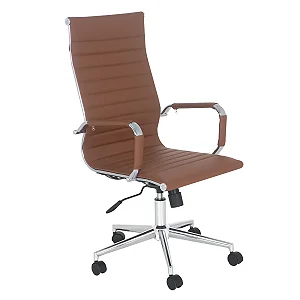 Cadeira Giratória Presidente Esteirinha Caramelo - 32893 - Casa das Cadeiras Goiânia