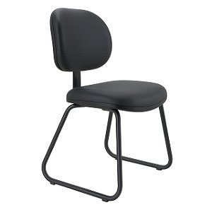 Cadeira Fixa Executiva Lisa Base Trapézio - 32103 - Casa das Cadeiras Goiânia