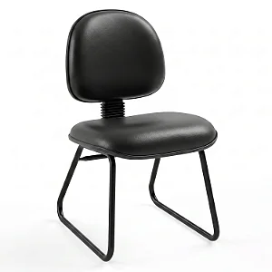 Cadeira Fixa Executiva Lisa Base Trapézio - 32103 - Casa das Cadeiras Goiânia