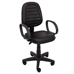 Cadeira Giratória Executiva Alta Diretorzinho Com Braços Corsa Fixos - 32989 - Casa das Cadeiras Goiânia