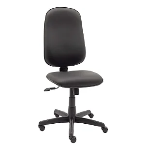 Cadeira Giratória Presidente Baixa Lisa Sem Braços - 31101 - Casa das Cadeiras Goiânia