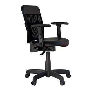 Cadeira Giratória Executiva em Tela Back System Ergonômica (NR-17) - 36291- Casa das Cadeiras Goiânia