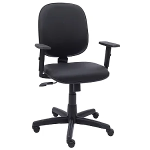 Cadeira Giratória Diretor Lisa Com Braços Reguláveis - 30203 - Casa das Cadeiras Goiânia