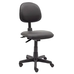 Cadeira Giratória Executiva Baixa Lisa Back System Ergonômica (NR-17) Sem Braços - 31116 - Casa das Cadeiras Goiânia