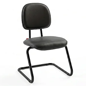 Cadeira Fixa Secretária Base em "S"- 38499 - Casa das Cadeiras Goiânia