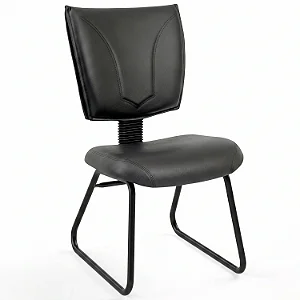 Cadeira Fixa Executiva B-One Costurada Base Trapézio - 33142 - Casa das Cadeiras Goiânia