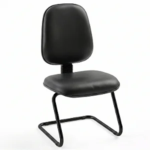 Cadeira Fixa Executiva Alta Diretorzinho Lisa Base em "S" - 37104 - Casa das Cadeiras Goiânia