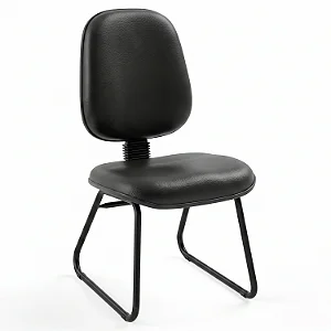 Cadeira Fixa Executiva Alta Diretorzinho Lisa Base Trapézio - 33175 - Casa das Cadeiras Goiânia