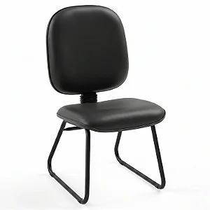 Cadeira Fixa Diretor Lisa Base Trapézio - 33275 - Casa das Cadeiras Goiânia