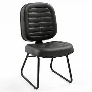 Cadeira Fixa Diretor Costurada Base Trapézio - 33375 - Casa das Cadeiras Goiânia