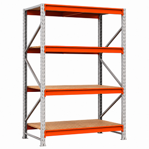 Porta Pallet Inicial 4 Bandejas / 4 Níveis (3,00×1,80×0,80) - 74240 - Casa das Cadeiras Goiânia