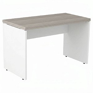Mesa Para Escritório Reta Pé Painel 90X50 Linha Prima 40 – Fresno/Branco - 11430 - Casa das Cadeiras Goiânia