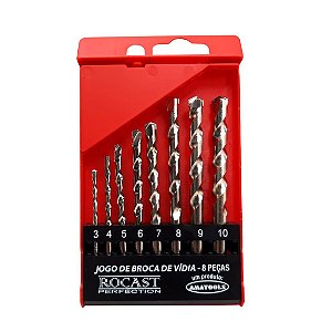 Jogo de Brocas Vídia  3,0 a 10,0 mm * 9994