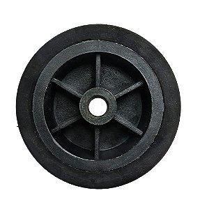 Roda De Borracha 9 Maciça Miolo De Plástico 3131