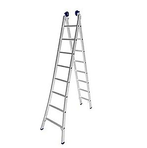 Escada Extensiva Alumínio Dupla 10 X 2 Degraus * 5537