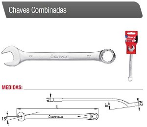 Chave Combinada 12mm Mayle 102007MY * 7351