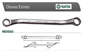 Chave Estrela 8 x 9mm Sata ST42214SC * 10649
