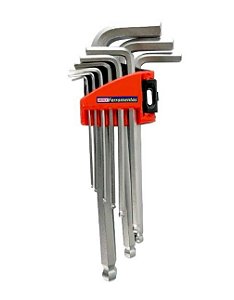 Jogo De Chave Allen Abaulada 9Pcs 1.5mm a 10mm 13007