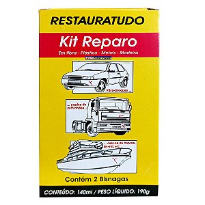 Kit Restauratudo Reparo Cola Parachoque 190g