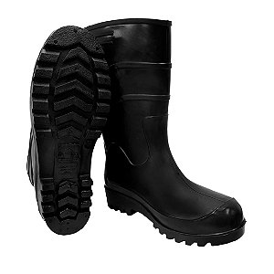 Bota Impermeável De Pvc N 39 Preta * 5848