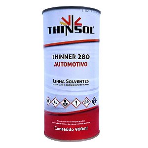 Thinner Thinsol 280 - 900 ML  Solvente Automotivo * 5433