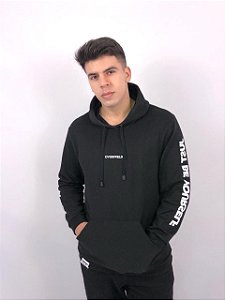 Moletom Canguru "Sleeve" Preto