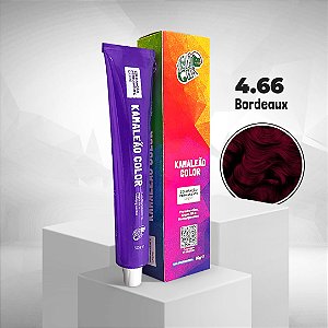 Tinta Permanente Oxidativa Vegana Bordeaux 4.66 Kamaleão Color 50g