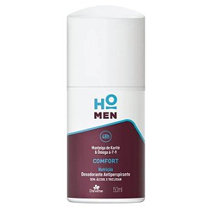 Desodorante Vegano Antiperspirante Roll On Ho Men Confort Nutrição 50ml - Davene