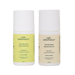 Kit Desodorante Lemongrass + Desodorante Lavanda - Use Orgânico