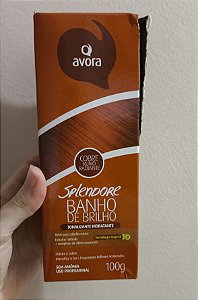 Banho de Brilho Cobre Ruivo Radiante 100g Splendore Avora (caixinha rasgada)