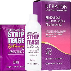 Keraton Strip Tease Dye Remover 150g - Removedor de Colorações Temporárias
