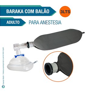 Conjunto Adulto de Anestesia Baraka Latex 3 Litros