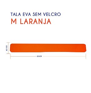 Tala EVA Sem Velcro M Laranja