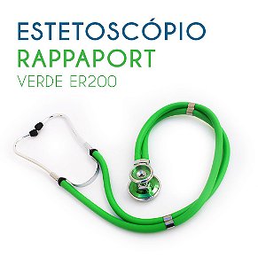 Estetoscópio Rappaport Verde ER200