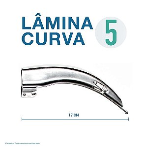 LAMINA LARINGO CURVA CONVENCIONAL ACO INOX 5