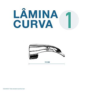 LAMINA LARINGO CURVA CONVENCIONAL ACO INOX 1