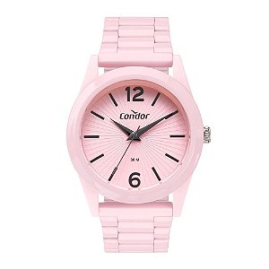 Relógio Condor Feminino Full Colors Rosa Analógico CO2035MWE7T