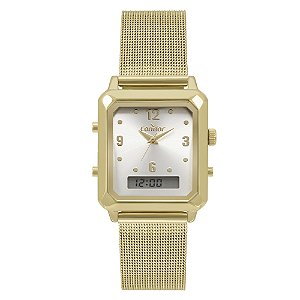 Relógio Condor Feminino Dourado AnaDigital COBJ3718AB4K
