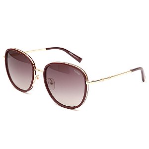 Óculos de Sol Solar Vizzano Diamond CA C300 Redondo Dourado