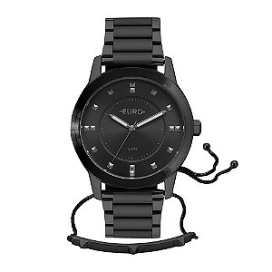 Relógio Euro Feminino Preto Analógico EU2039JQK4P